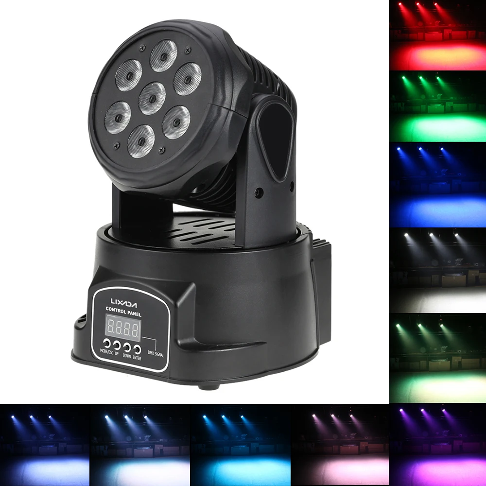 Диско светильник звук вечерние s диско шар DMX 512 Подвижная головка 4 в 1 RGBW