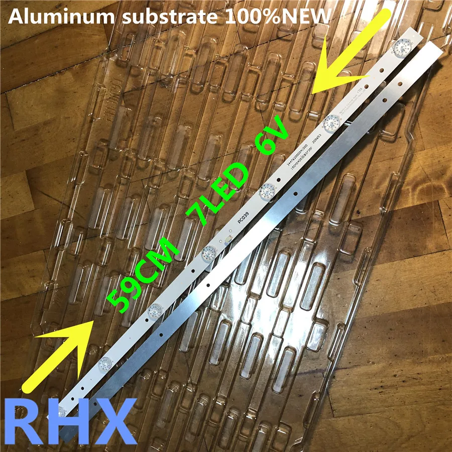 590MM 7LED 6V 12 шт./лот, 32 дюйма, 65 дюймов, ЖК-телевизор, светодиодный светильник, бар, универсальный ЖК-задний светильник светодиодный ТВ-светильник, 3 в, 6 в, новинка - Цвет: 590MM 7LED 6V