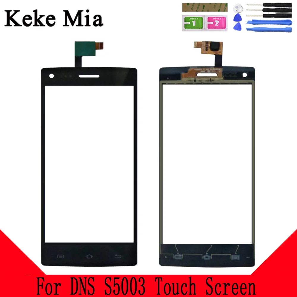 Keke Миа 4," для DNS S5003 сенсорный экран дигитайзер для S5003 Сенсорная панель Сенсорный экран сенсор Переднее стекло Бесплатный клей+ салфетки