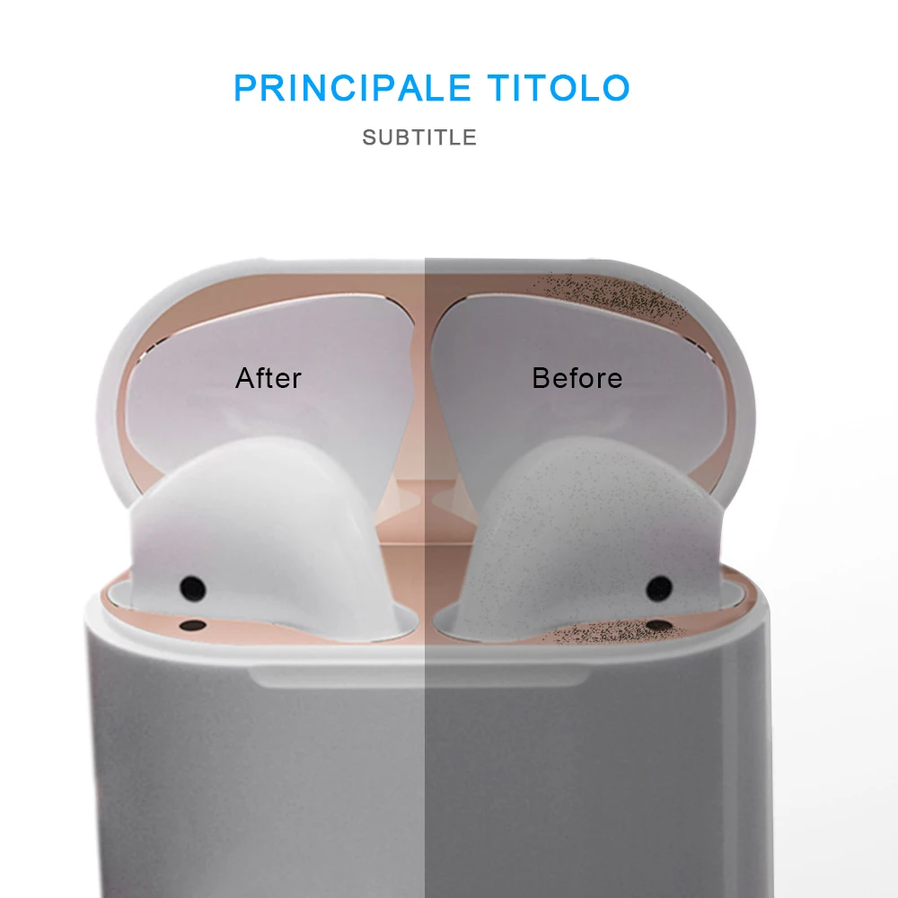 Для Apple AirPods 2 металлическая Пылезащитная Защитная Наклейка защитная крышка для наушников для Airpods 2 Пылезащитная наклейка для AirPods 1