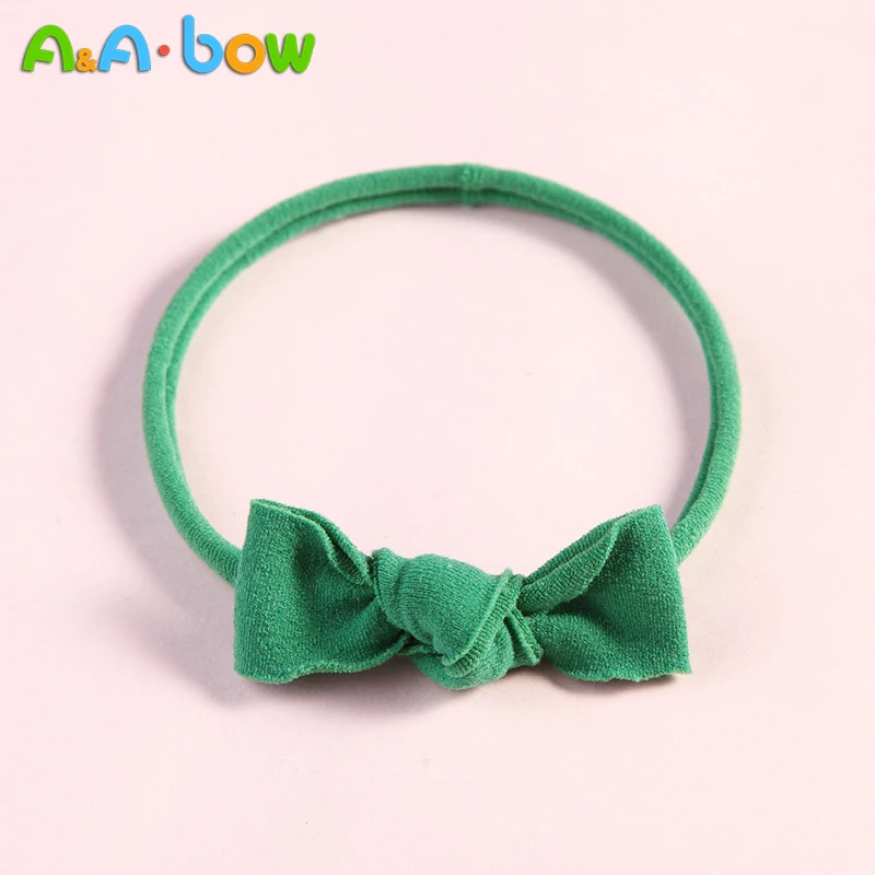 Diadema tiara el&aacute;stica hecha a mano con lazo para ni&ntilde;as, accesorios para el cabello para ni&ntilde;a peque&ntilde;a, 1 unidad-0