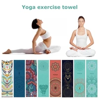 18563cm quick dry non slip foldable yoga towel home gym fitness blanket portable yoga mat towel yoga sports mat blanket
