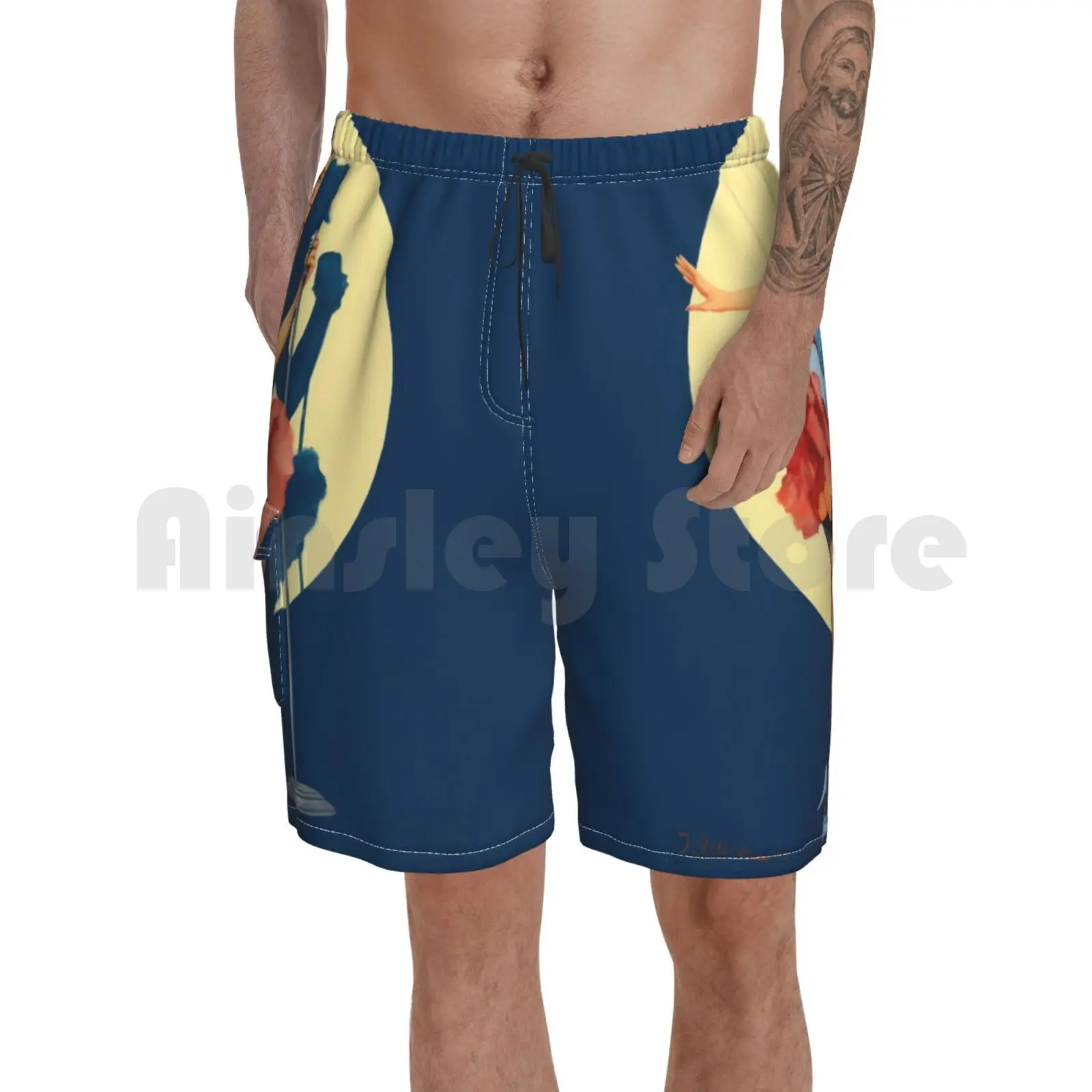 

Девушка пин-ап "в центре внимания, Фиона Stephenson Пляжные шорты мужские пляжные шорты Плавание Мужские Шорты для купания певица пикантная обув...