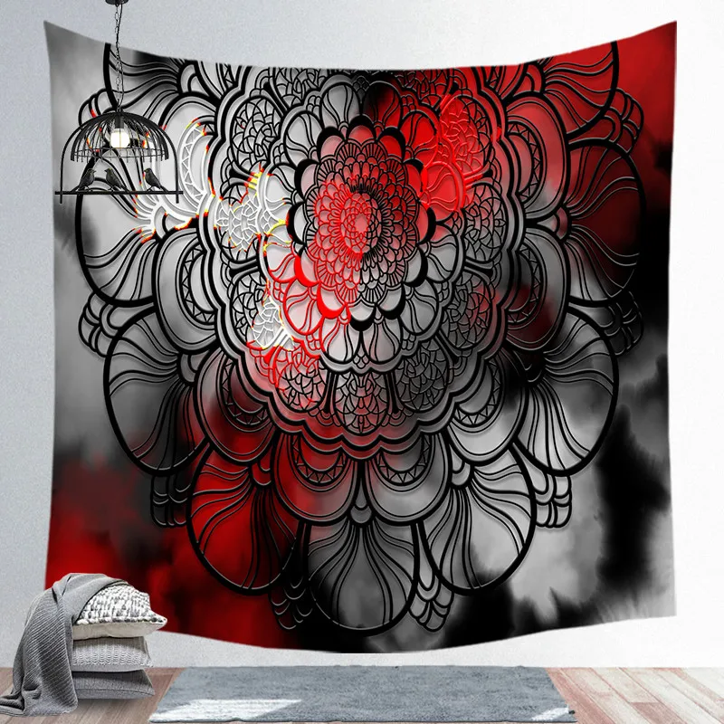 

Fuwatacchi Mandala Series Tapestry Wall Hanging Print Beach Towel Mat Polyester Thin Blanket Yoga Mat Shaw Carpet Home Decor