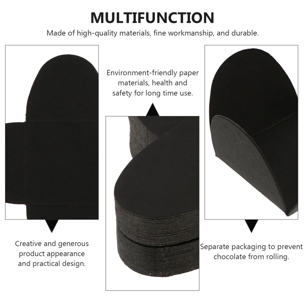 100 шт. крафт Бумага картон держатель лоток шоколад отсека| |