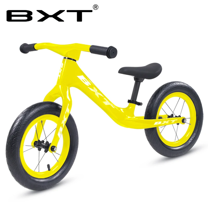 BXT 12 дюймов карбоновая рама детский велосипед карбоновый детский баланс велосипед для От 2 до 6 лет детский карбоновый полный велосипед для детей
