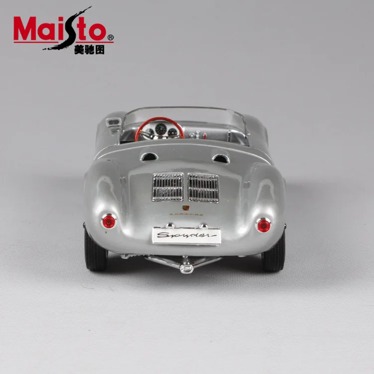 Ретро модель автомобиля Maisto 1:18 Porsche 550 A Spyder литье под давлением Классическая
