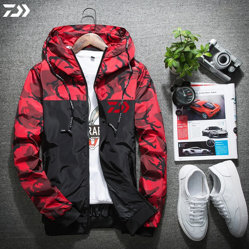 Мужская куртка спортивная для рыбалки на открытом воздухе с капюшоном рубашки