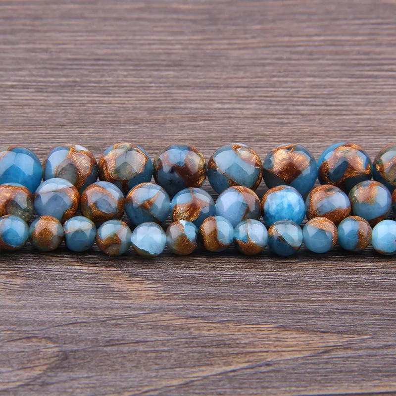 Камень позолоченный с зернистым узором натуральный агат полудрагоценные