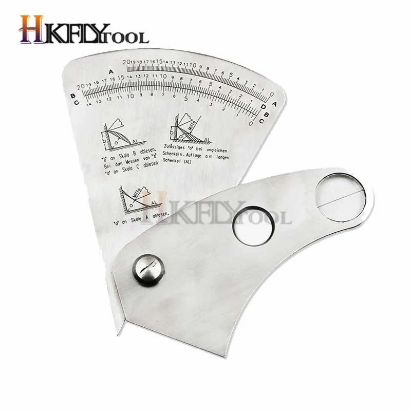 Веерообразная сварочная инспекционная линейка из нержавеющей стали точный