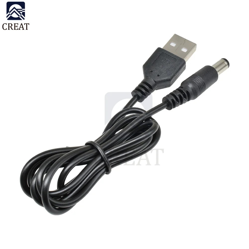 Штекер USB 2 0 разъем A-DC 5 мм x 1 80 см штекер источника питания постоянного тока кабель