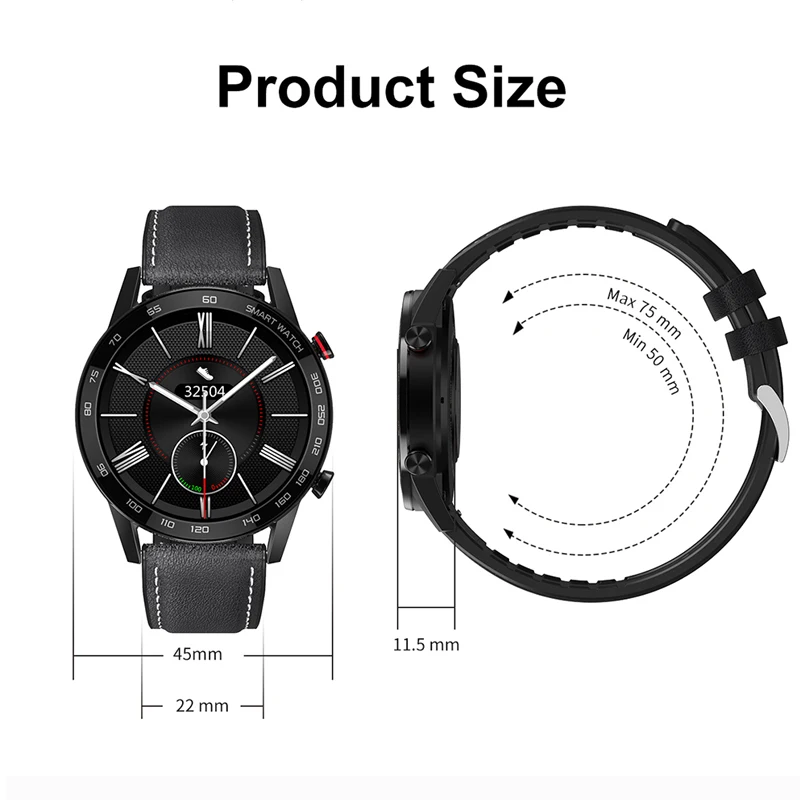 

Smart Watch men IP68 Waterproof Bluetooth ECG Heat Rate Sleep Monitor Smartwatch fashion sport watches for honor xiaomi