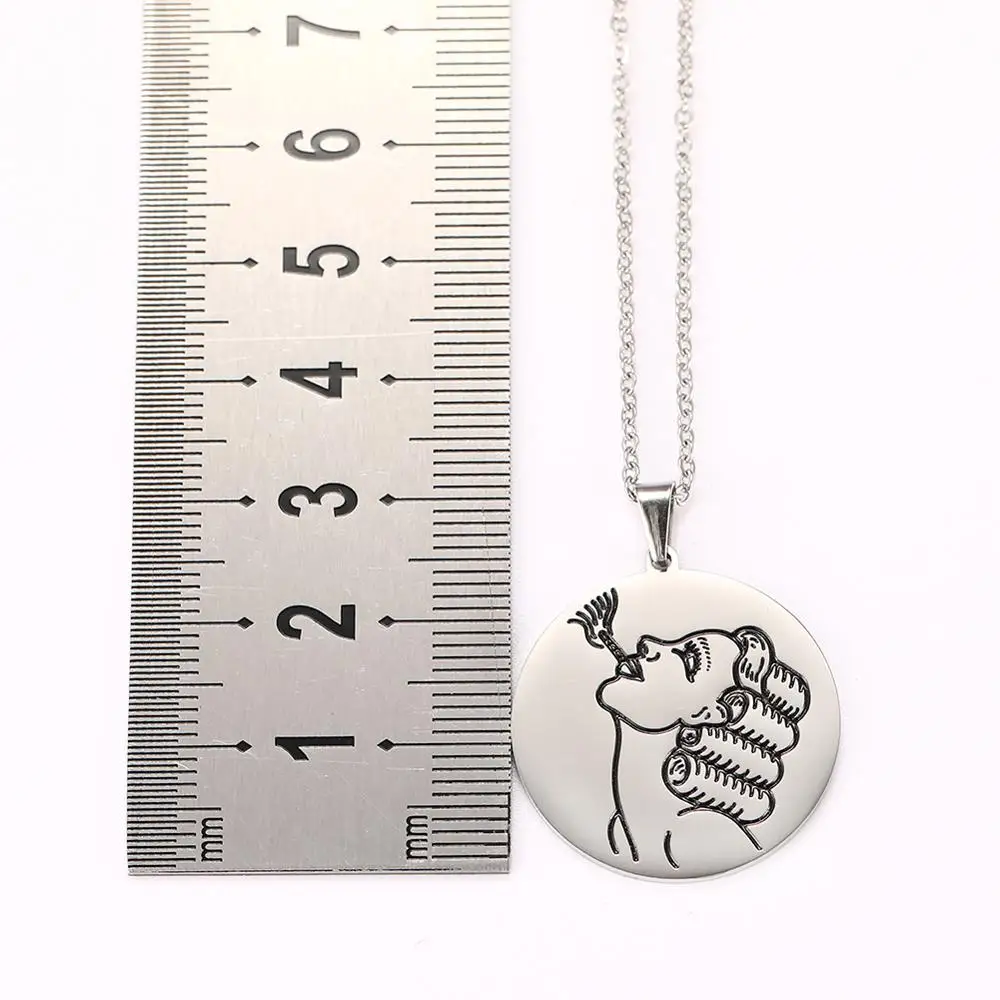 Ожерелье Myshape с подвеской в виде леса животных волка змеи фигурка золотого цвета