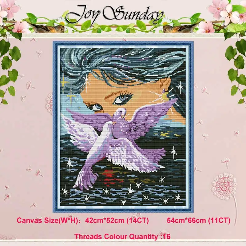 Красота и картина голубя Счетный 11CT 14CT наборы крестиков Сделай Сам оптовая