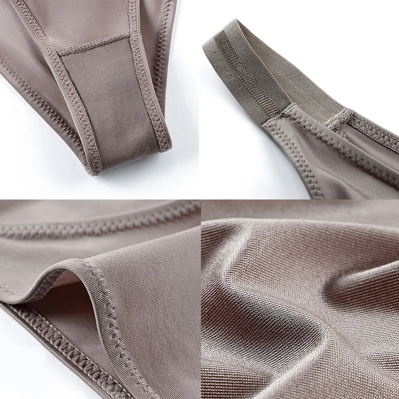 

Ice Silk Female Briefs Soft Comfortable Underpants Sexy Pantys Thin Breathable Women Underwear Fashion Lift The Hips Thongs