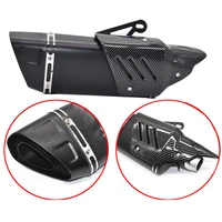 motorcycle 51mm 500cc 600cc exhaust modified muffler pipe scooter pit bike dirt motocross with cover for r6 zx6r gsxr750
