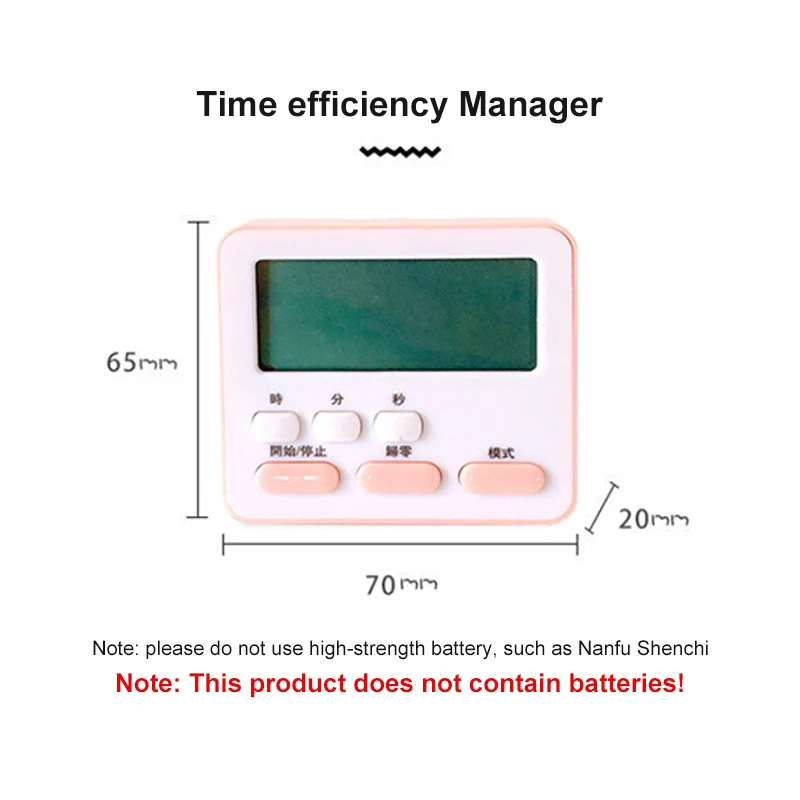 

Kitchen Timer Electronic LCD Digital Screen Cooking Count Up Countdown Clock Magnet Alarm Sleep Stopwatch Clocks Kitchen Gadget