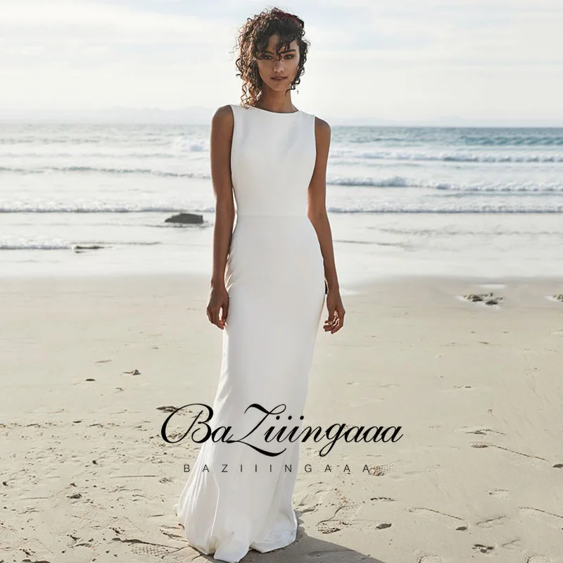 

BAZIIINGAAA Simple Wedding Dress Lace Little Beading Strapless Dress Luxury WeddingGowns Bridal Can Be Washed Bride Dresses