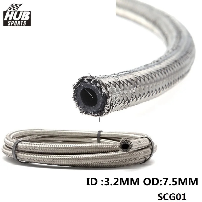 50 м Плетеный Из Нержавеющей Стали Гидравлический тормозной топливный шланг