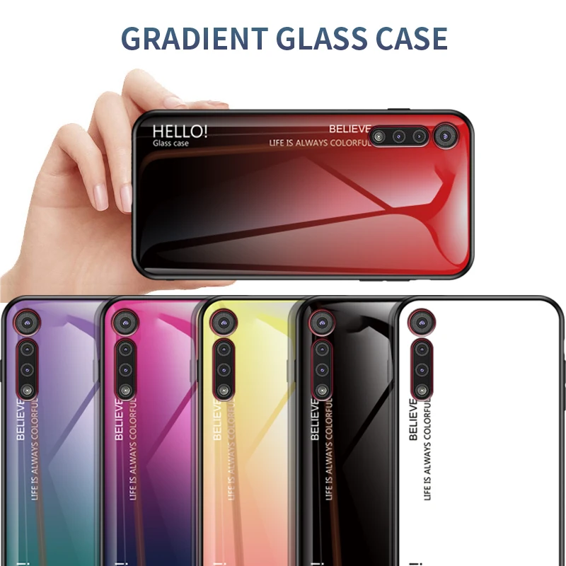 Для Motorola Moto One Macro Роскошный Мраморный Мягкий ТПУ чехол из закаленного стекла