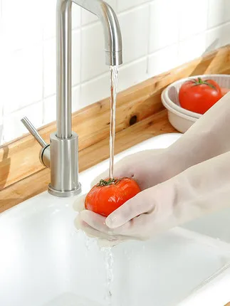 Кухонные домашние перчатки для мытья посуды высококачественные резиновые