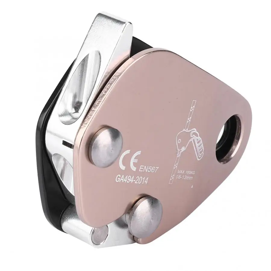 Professional Climbing Descender Self-Braking Stop Rope Grab Stopper Gear for Mountaineering For Outdoor Accessory | Спорт и
