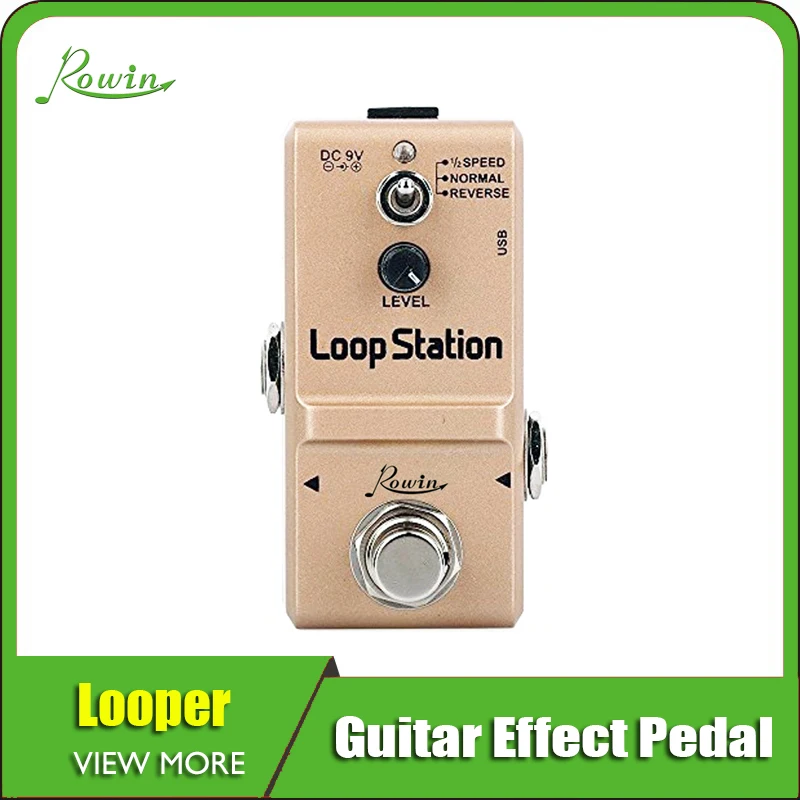 Rowin Looper педаль эффектов неограниченное количество накладных 10 м циклического 1/2 время обратного хода