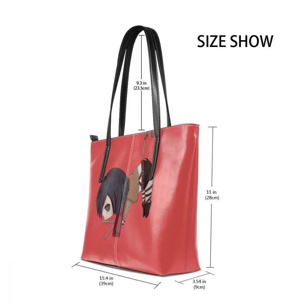 Shingeki No Kyojin Handbag Safety Pin Top-handle Bags Wedding Pattern Leather Tote Bag Teen Women Handbags | Багаж и сумки