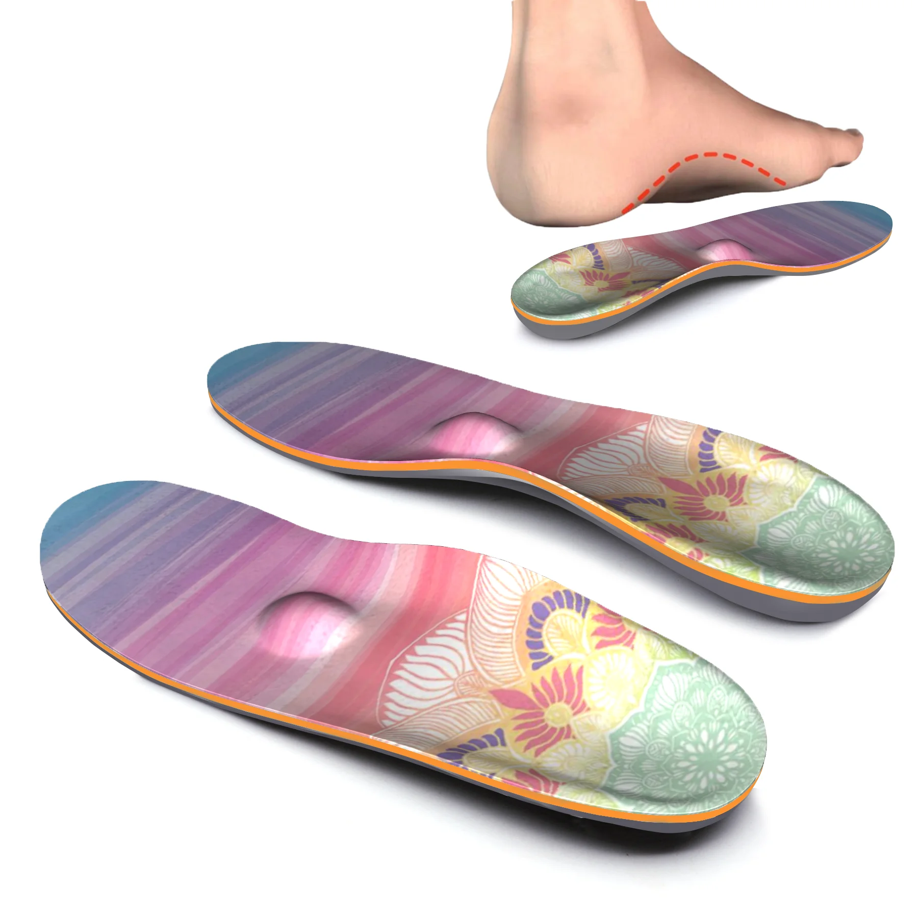 

High Arch Support Insole For Women Suitable For Running, Relax Heel Pressure,Memory Foam Orthotic Inserts Full-length