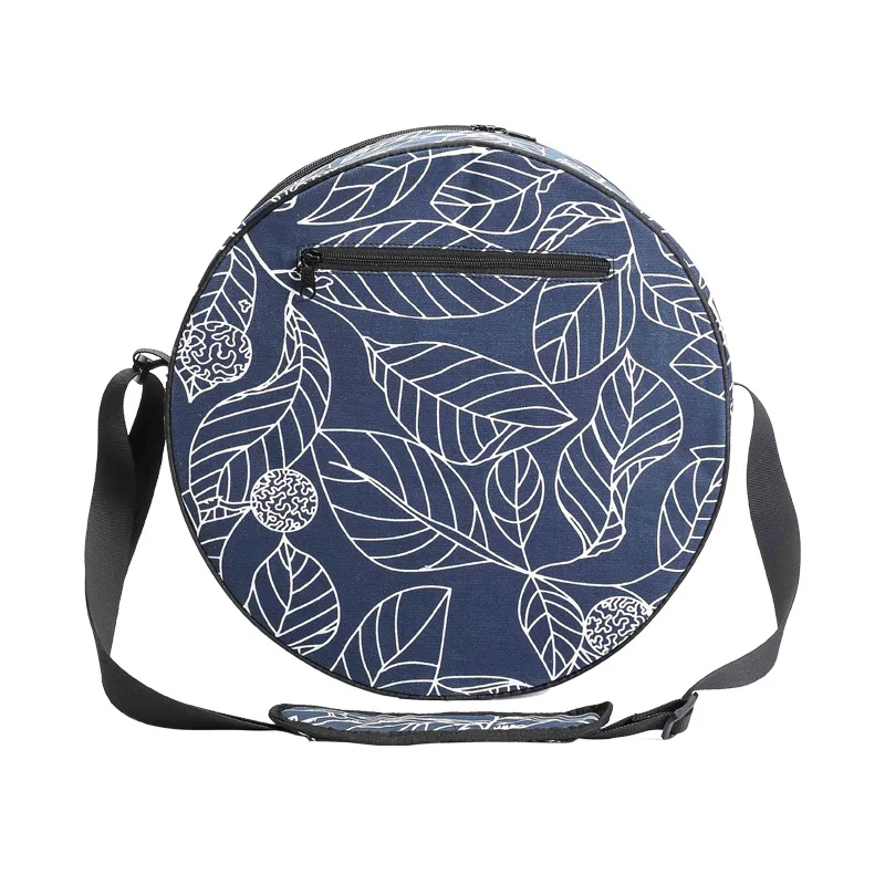 

33*14cm Yoga Wheel Canvas Bag Dharma Wheel Dedicated Large Capacity Storage Shoulder Fitness Yoga Clothes Yoga Towel Backpack