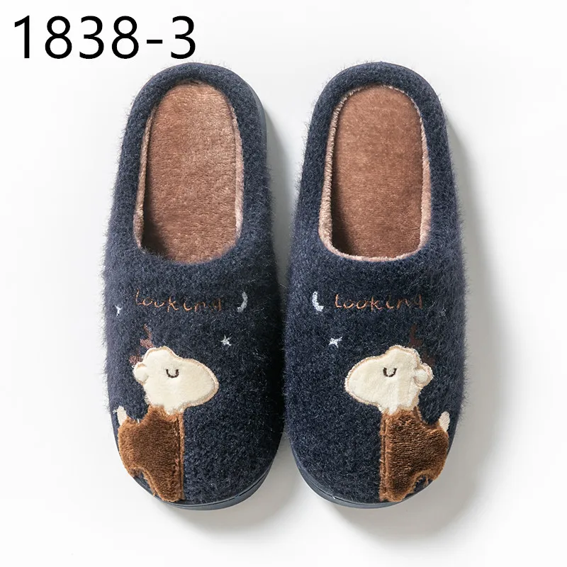 

Cotton slippers home thick bottom indoor anti - slip soft bottom lovely 1838