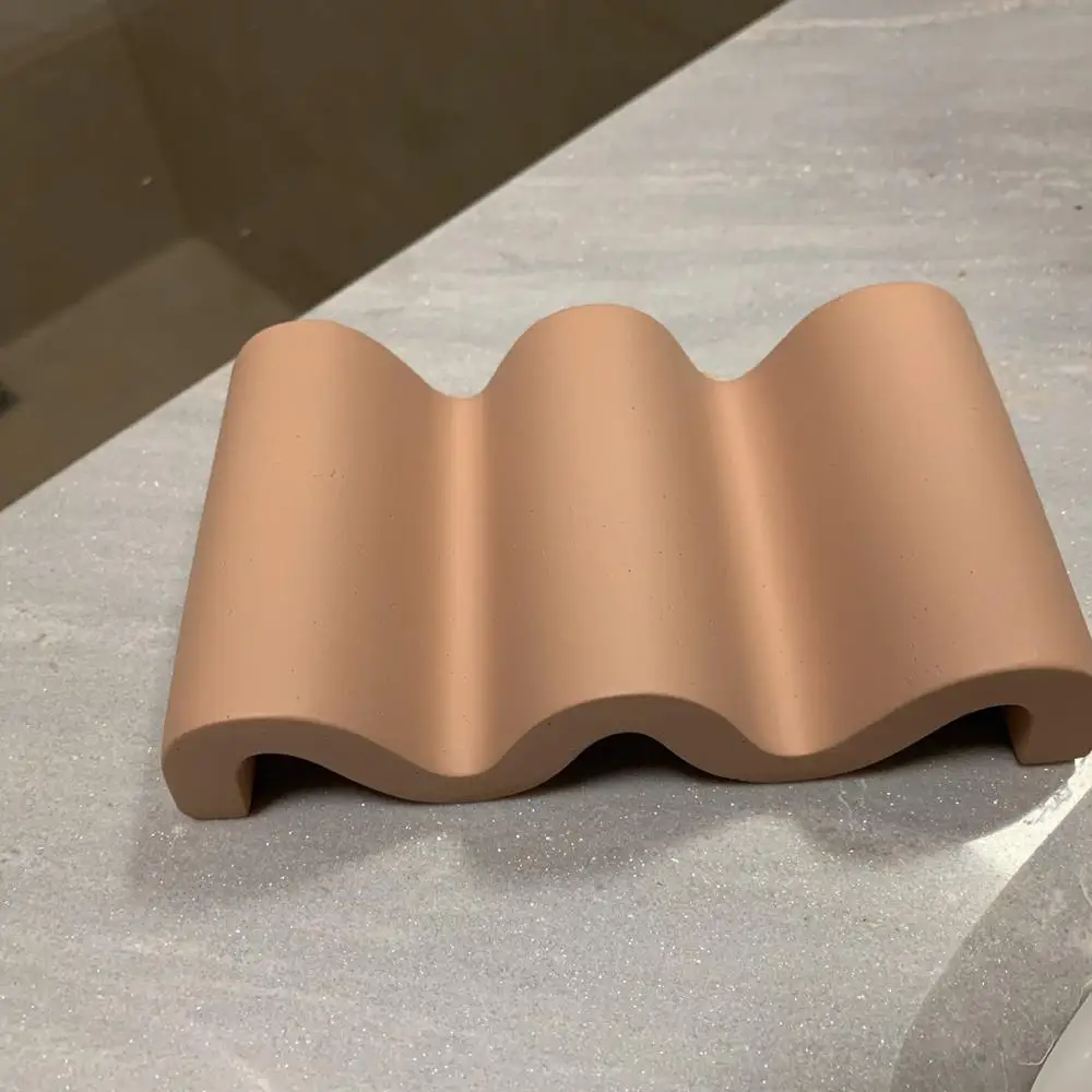 

Nordic Concrete Soap Holder Morandi Color Cement Soaps Support Case Plate Dish Tray Jewelry Organizer Home Bathroom Decor