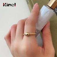 kinel bijoux 925 sterling silver rings ladies korean resizable handmade 18k gold ring silver 925 jewelry