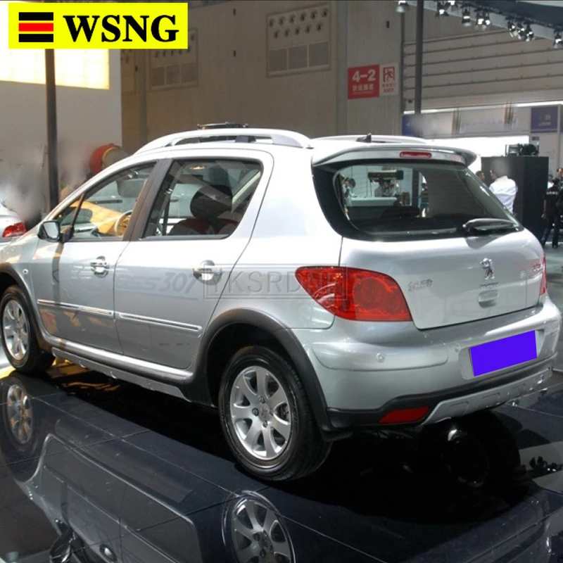 Спойлер для Peugeot 307 2006 2013 спойлер из АБС пластика цветной задний автомобильного