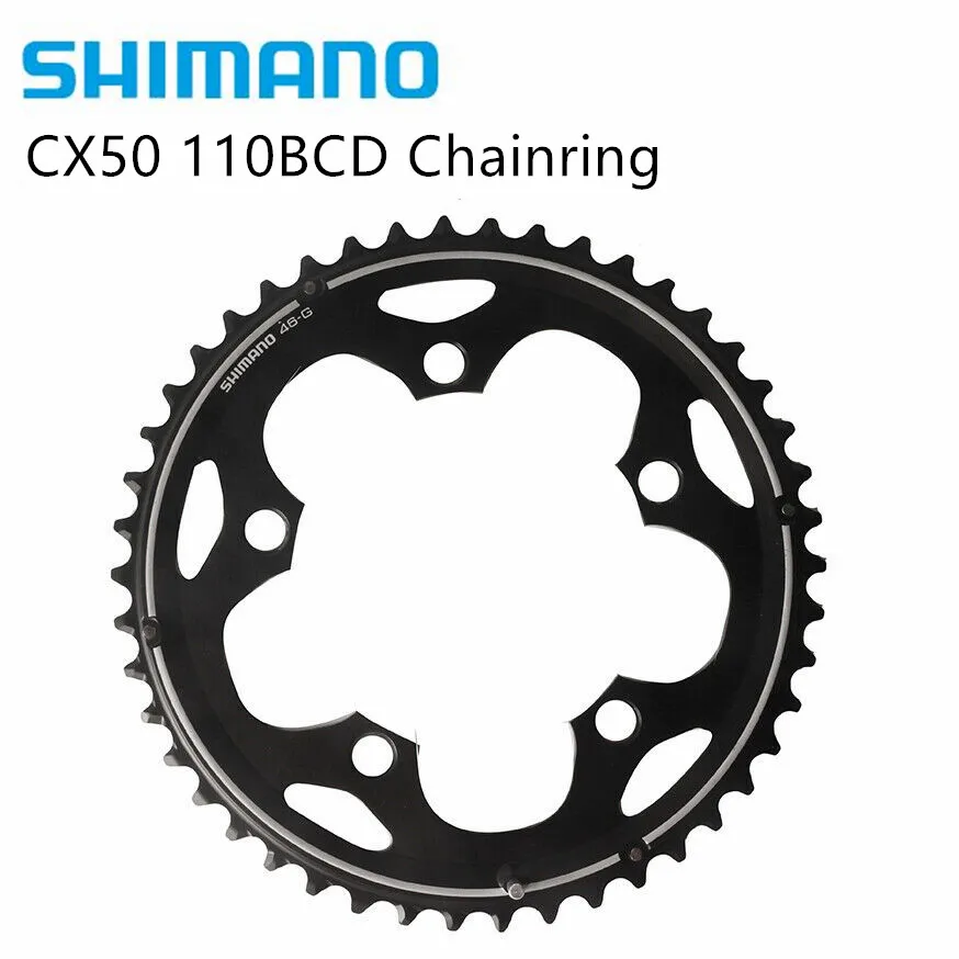 Велосипедная звезда SHIMANO CX50 110BCD 36T или 46T 10 скоростей|Шатун и передняя звездочка