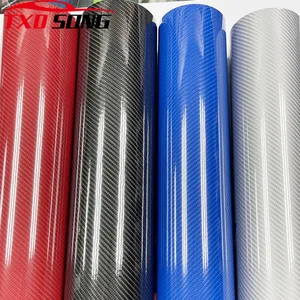 Суперглянцевая виниловая 5d-пленка из углеродного волокна, 50 см X 200300400500 см