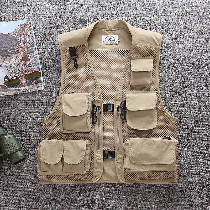 8 видов стилей летний уличный мужской Камуфляжный сетчатый жилет для фотосъемки