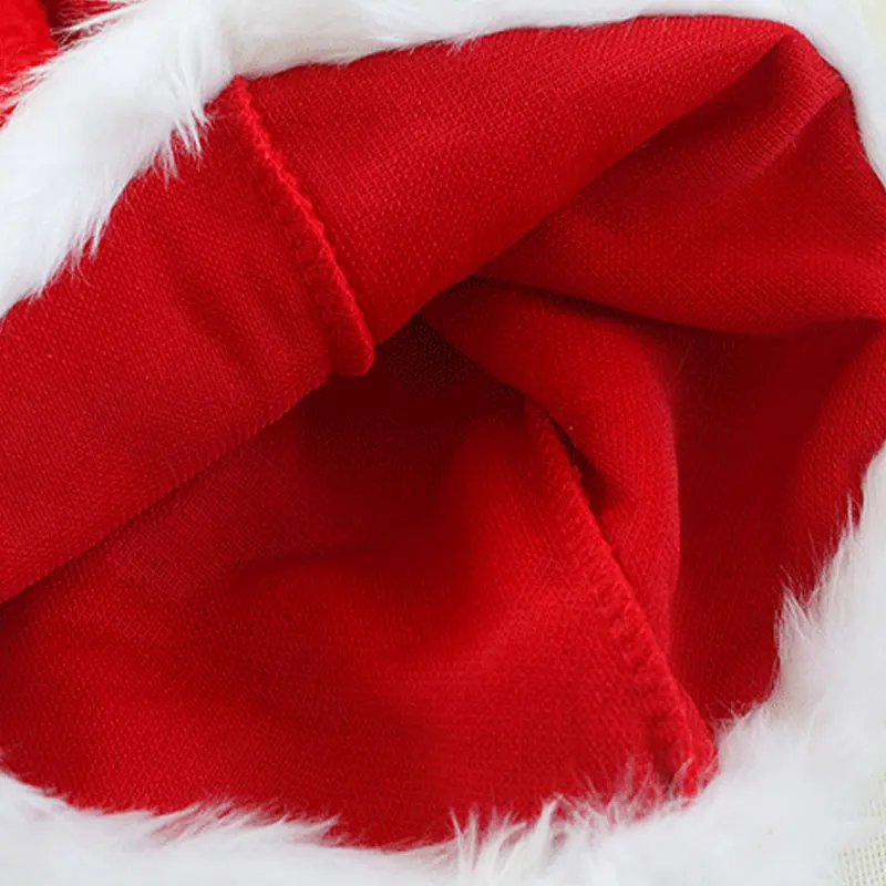 

2022 New Year Thick Christmas Hat Adults Kids Christmas Decorations For Home Xmas Santa Claus Gifts Navidad Decor Winter Caps