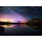 Спокойное озеро в темноте, вышивка звездным небом, алмазная живопись, фотография, рождественский подарок zx