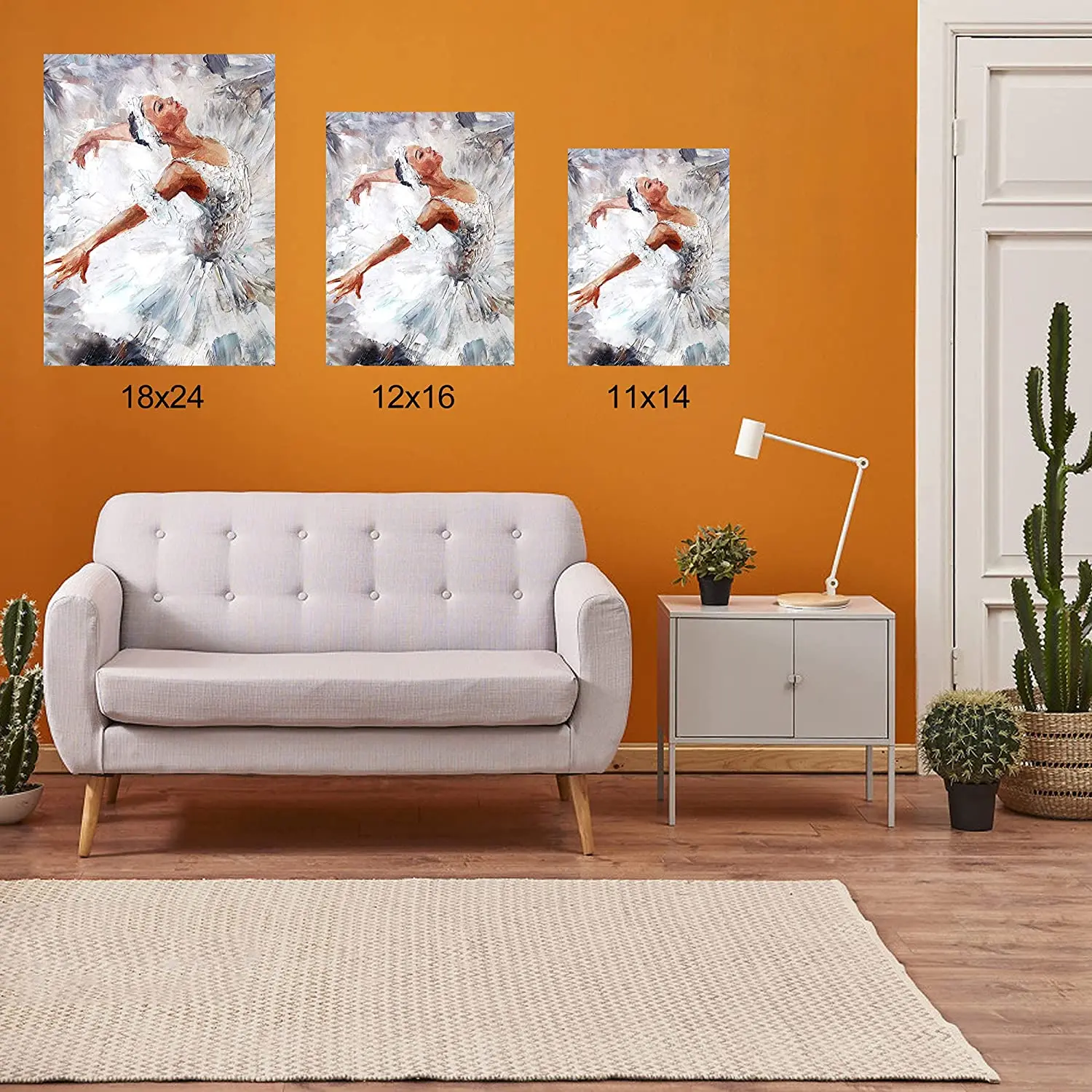 Растягивающийся холст для рисования 8x10 дюймов упаковка из 10 100% хлопка 5/8 дюйма