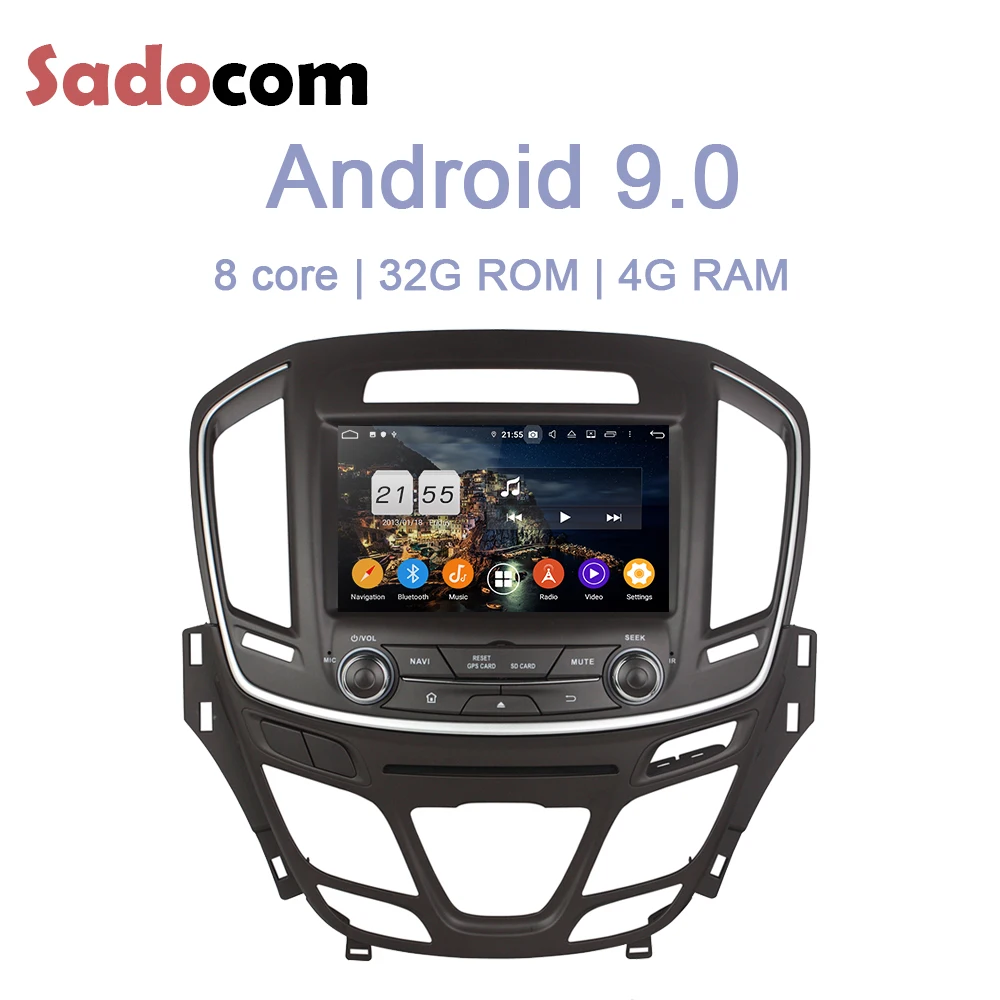 DSP 8 &quotAndroid 9 0 для Buick Regal Opel INSIGINA 2014 2016 4 Гб ОЗУ + 32 ГБ Автомобильный dvd плеер GPS