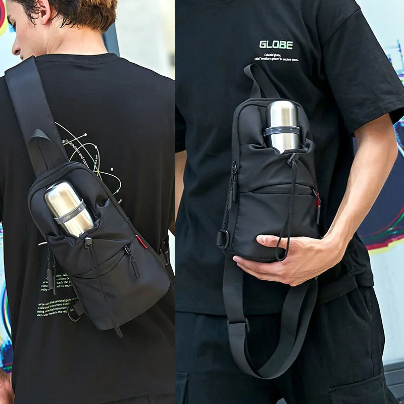 Нагрудная сумка NIUCUNZH для мужчин нейлоновая мужская на плечо подходит Ipad 7 9 дюйма