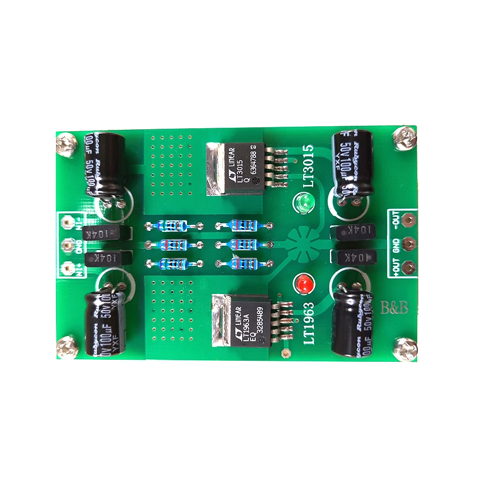 

Новинка LT1963A LT3015 положительное отрицательное напряжение ± 5 в 12 В 9 в 15 в стандартный точный Низкошумный линейный Регулируемый источник питания для предварительного усилителя