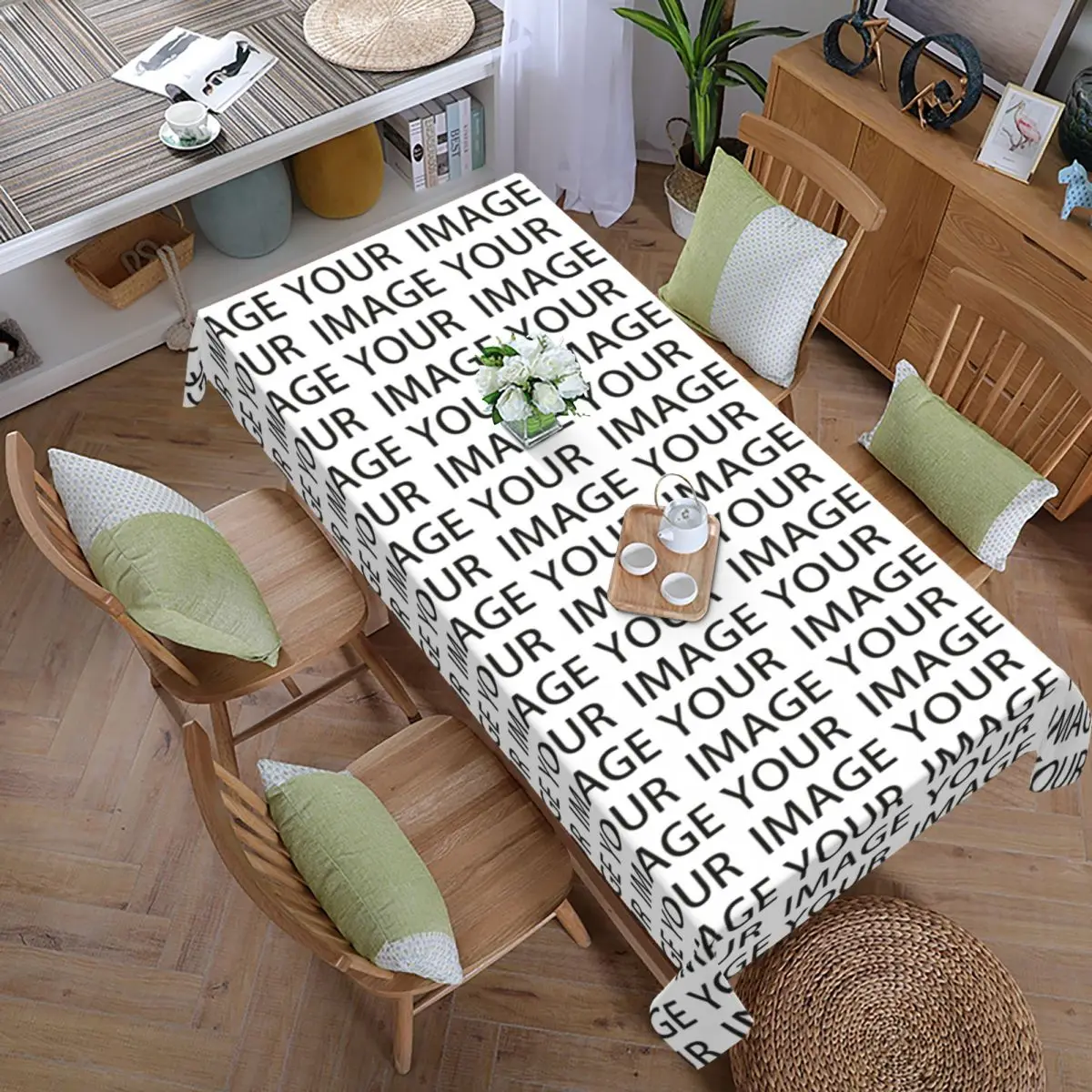 

Custom Design Your Own Tablecloth Custom Made Dinner Polyester Table Cover Customized Print Table Cloth
