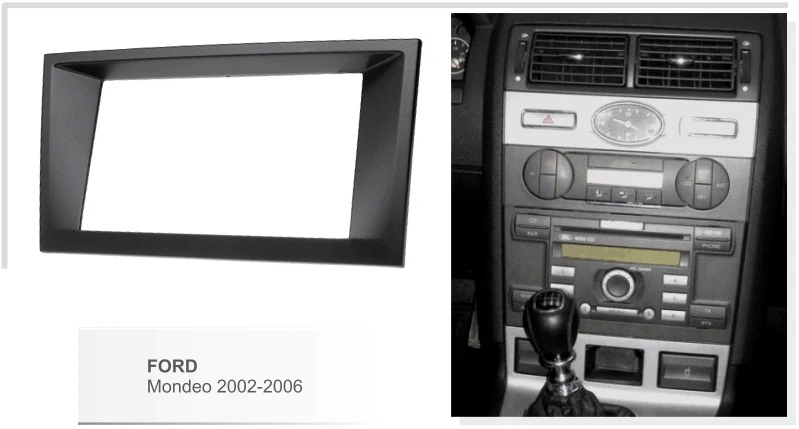 Двойной Din Facia для Ford Mondeo 2002-2006 Радио DVD стерео CD панель приборная комплект отделка