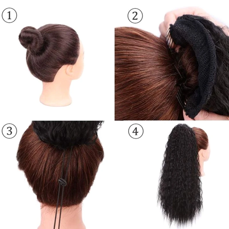 

55CM Long Curly Hair Synthetic Hair wig African American Hairstyle Synthetic Hair Wigs For Woman