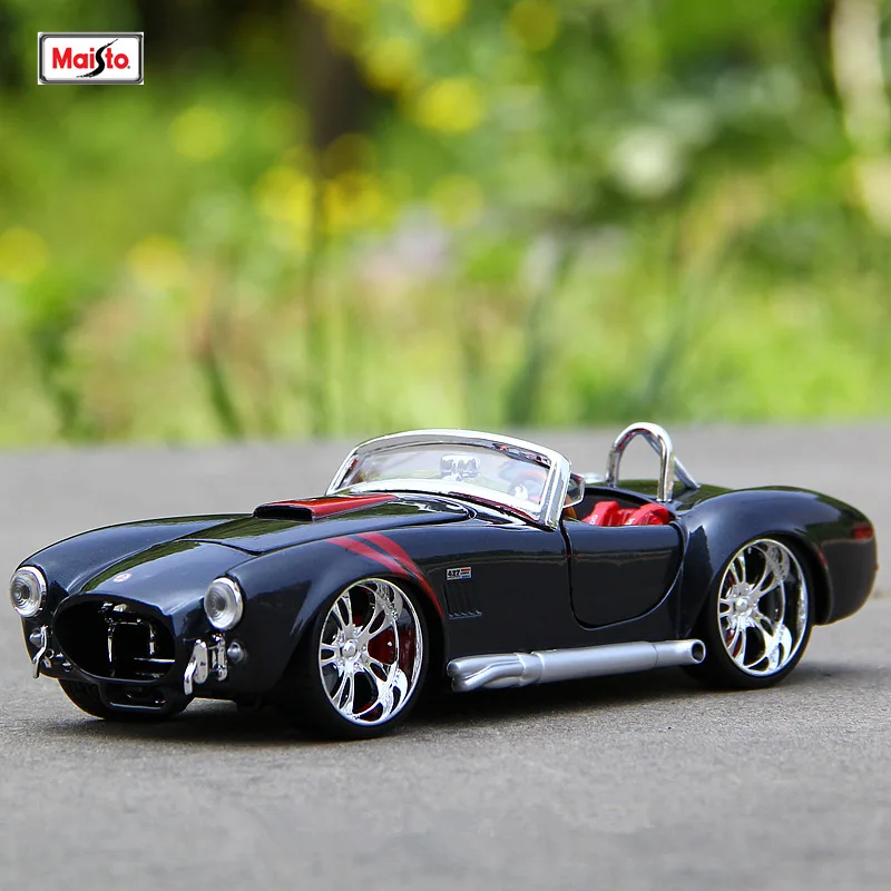 

Модель автомобиля Maisto 1:24, 1965, Шелби, Кобра, 427, из сплава, имитация автомобиля, декоративная коллекция, Подарочная игрушка
