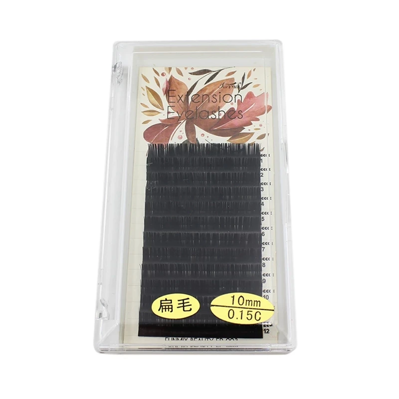 

1pcs 0.15MM Ellipse Flat False Eyelash Faux Mink Ellipse Eyelash Extension Tools Light Soft Naturally C Curl Fake Lashes
