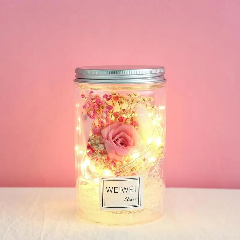 Роза babysbreat вечная Светодиодная лампа в форме цветка пластмассы вечные и Звездные