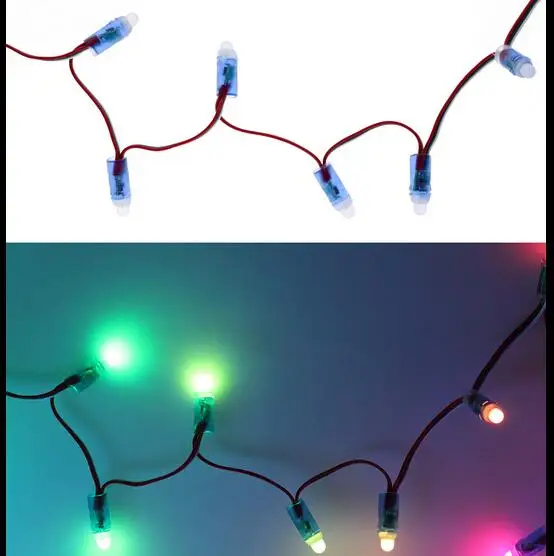 WS2811 2811 IC RGB Полноцветный 12 мм пикселей цифровой адресный светодиодный пиксельный